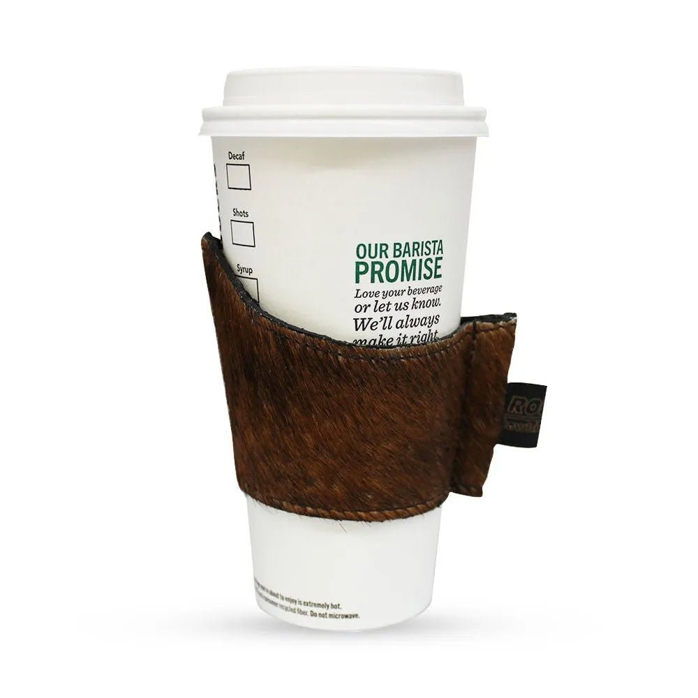 Rodeo Cowhide Cup Sleeve