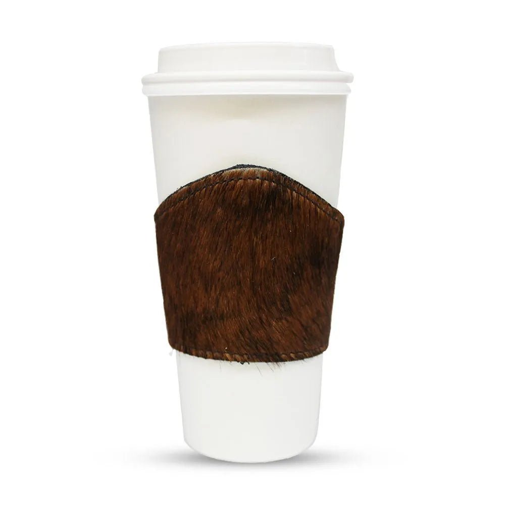 Rodeo Cowhide Cup Sleeve