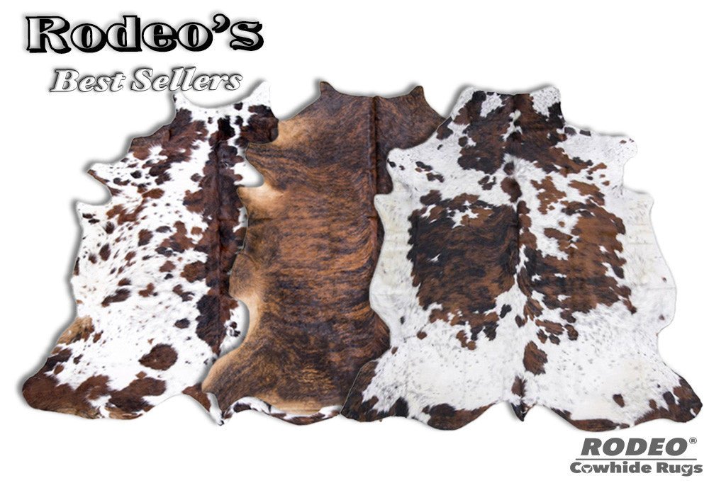 Rodeo Cowhide Rug Value Combo Sets - Rodeo Cowhide Rugs3pcs SET