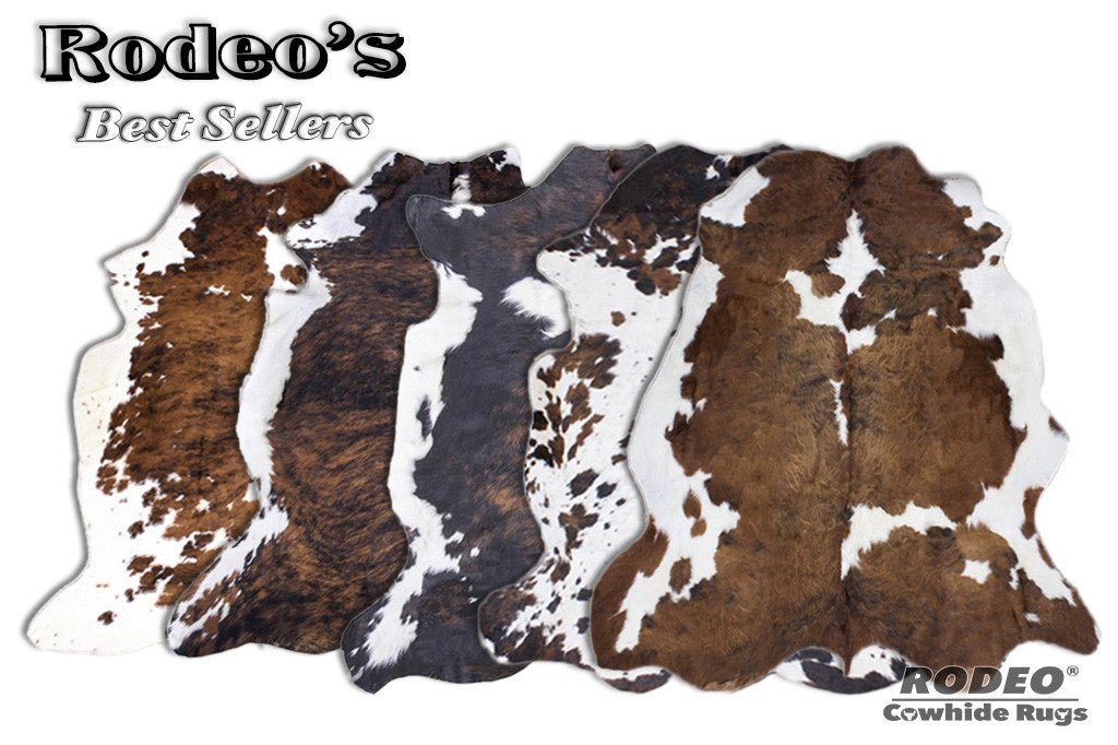 Rodeo Cowhide Rug Value Combo Sets - Rodeo Cowhide Rugs5pcs SET