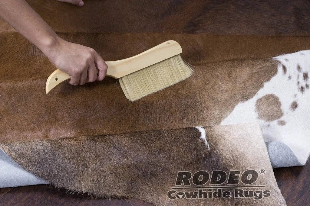 Rodeo Cowhide Soft Bristle Brush/Shampoo Rug Cleaner Combo