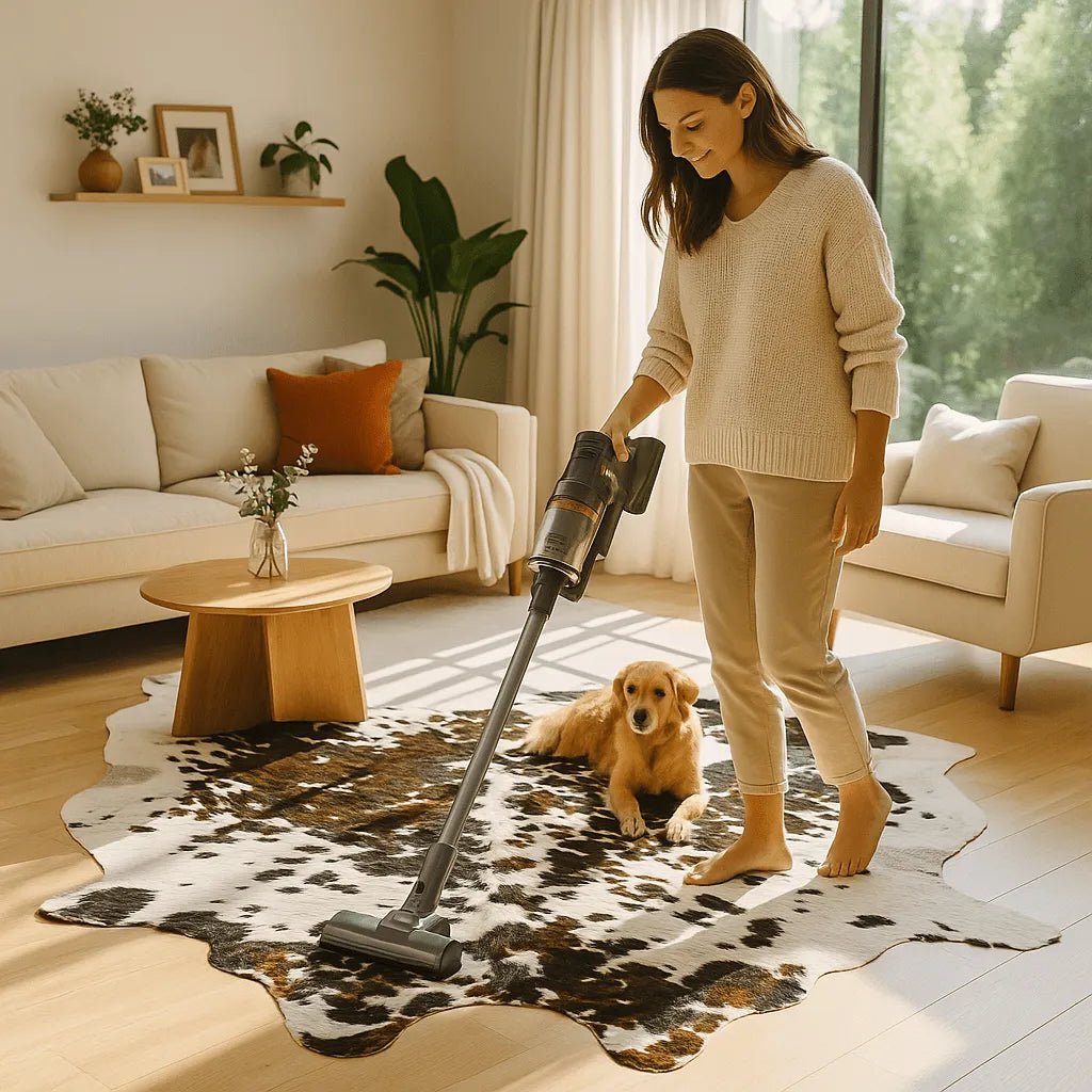 Rodeo Tricolor Cowhide Rug