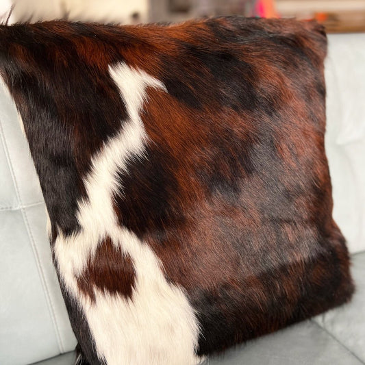 Rodeo Tricolor Pillow Case - Rodeo Cowhide Rugs22x22 in