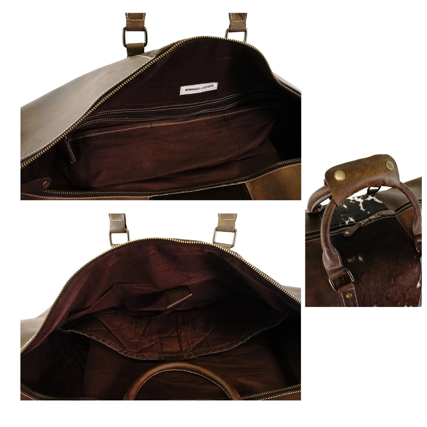 RODEO weekender Duffel carry on cowhide leather Bag