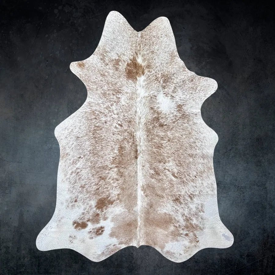 Rustic Brown Cowhide Rug Size 5x 6.3 ft - 5286