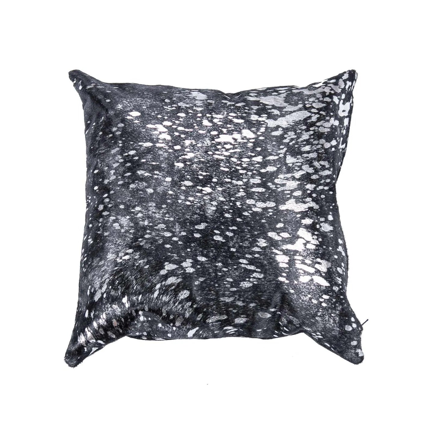 Silver on Black Based Double Sided Pillow Case