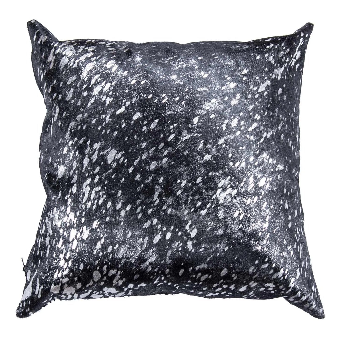 Silver on Black Based Double Sided Pillow Case