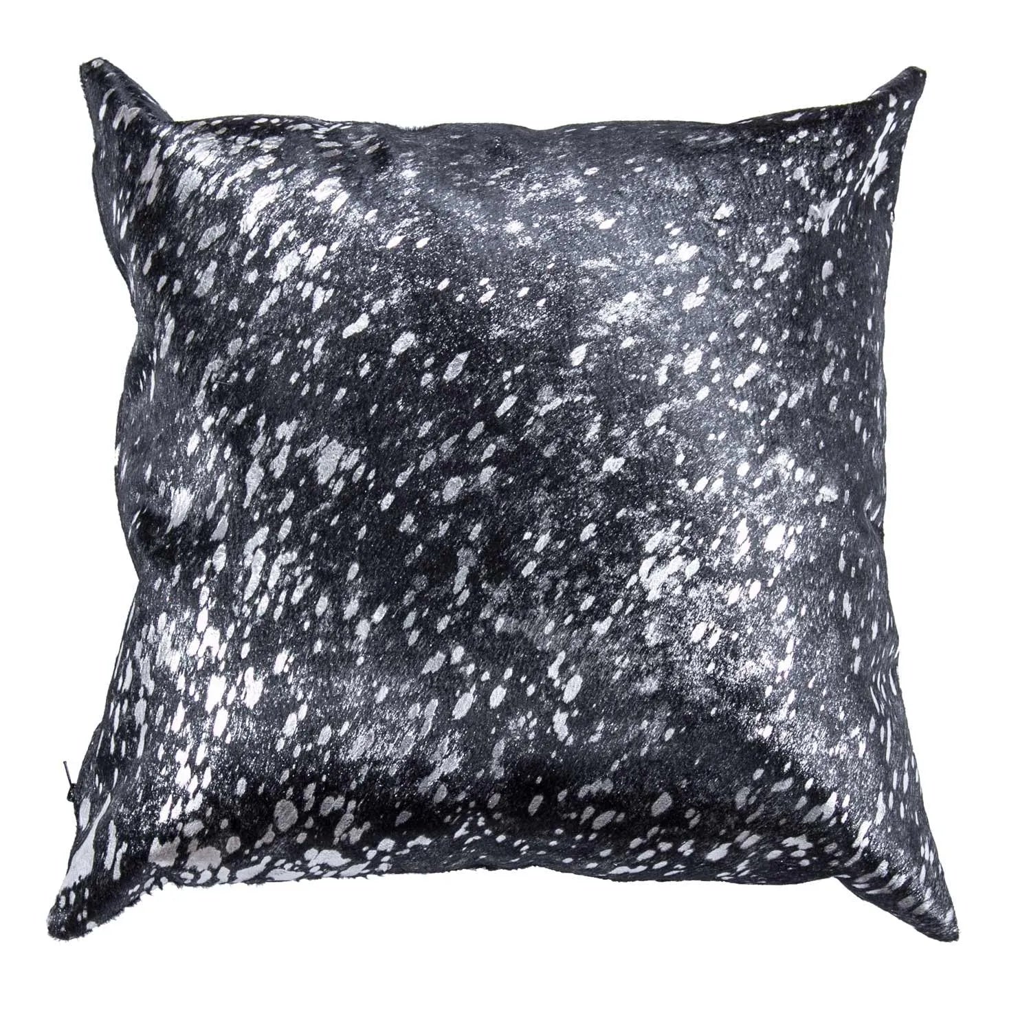 Silver on Black Based Double Sided Pillow Case