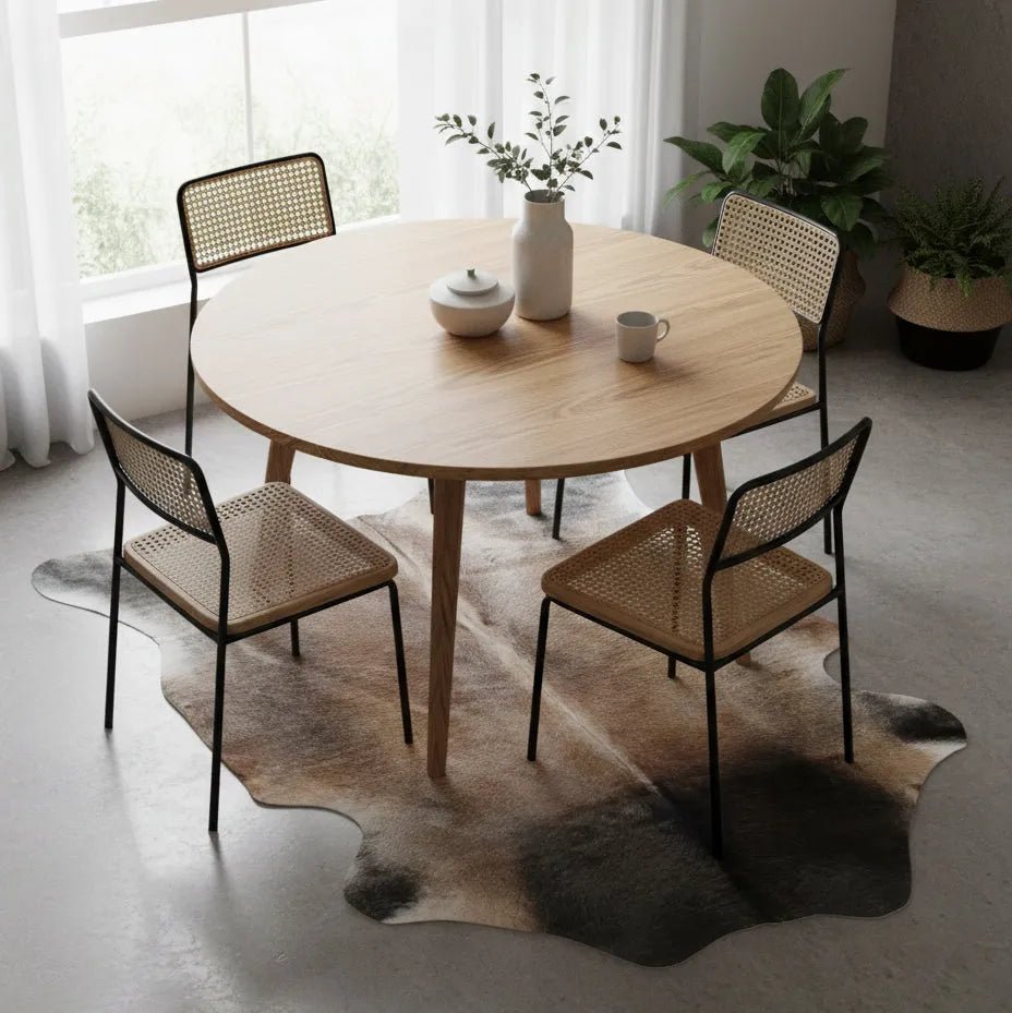 Smoked Canyon Cowhide Rug Size 5.5x 6.10 ft - 5295J