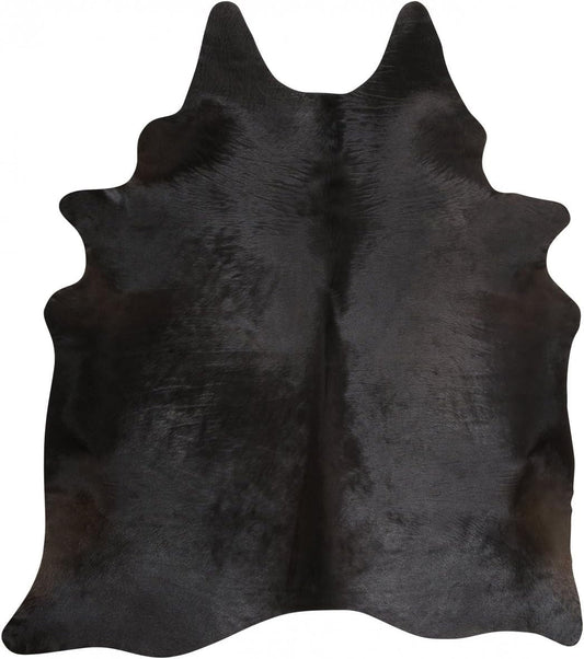 Solid black Natural - Rodeo Cowhide Rugslarge