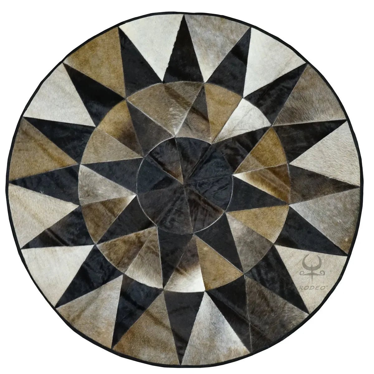 Star Round Cowhide Patchwork