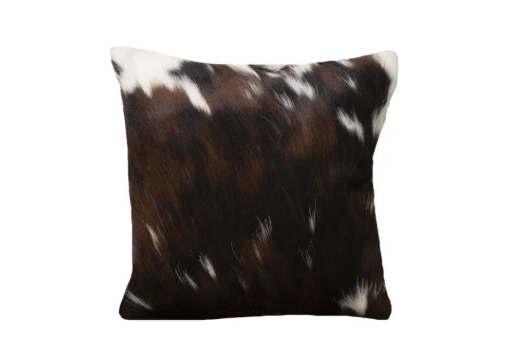 Tri - colored Cowhide Pillow Case