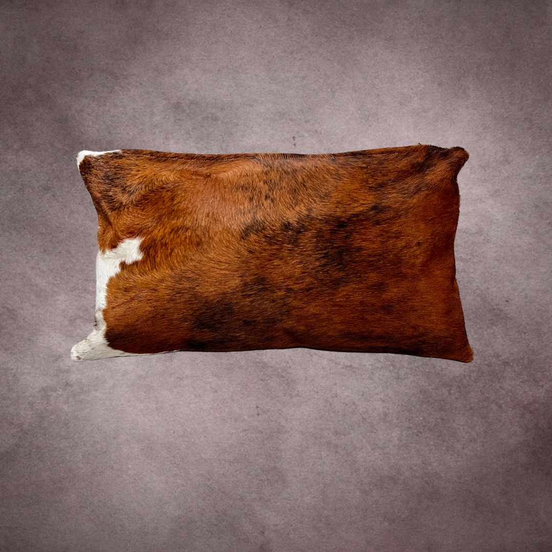 Tricolor Cowhide Pillow Cover - PL052 - Rodeo Cowhide Rugs