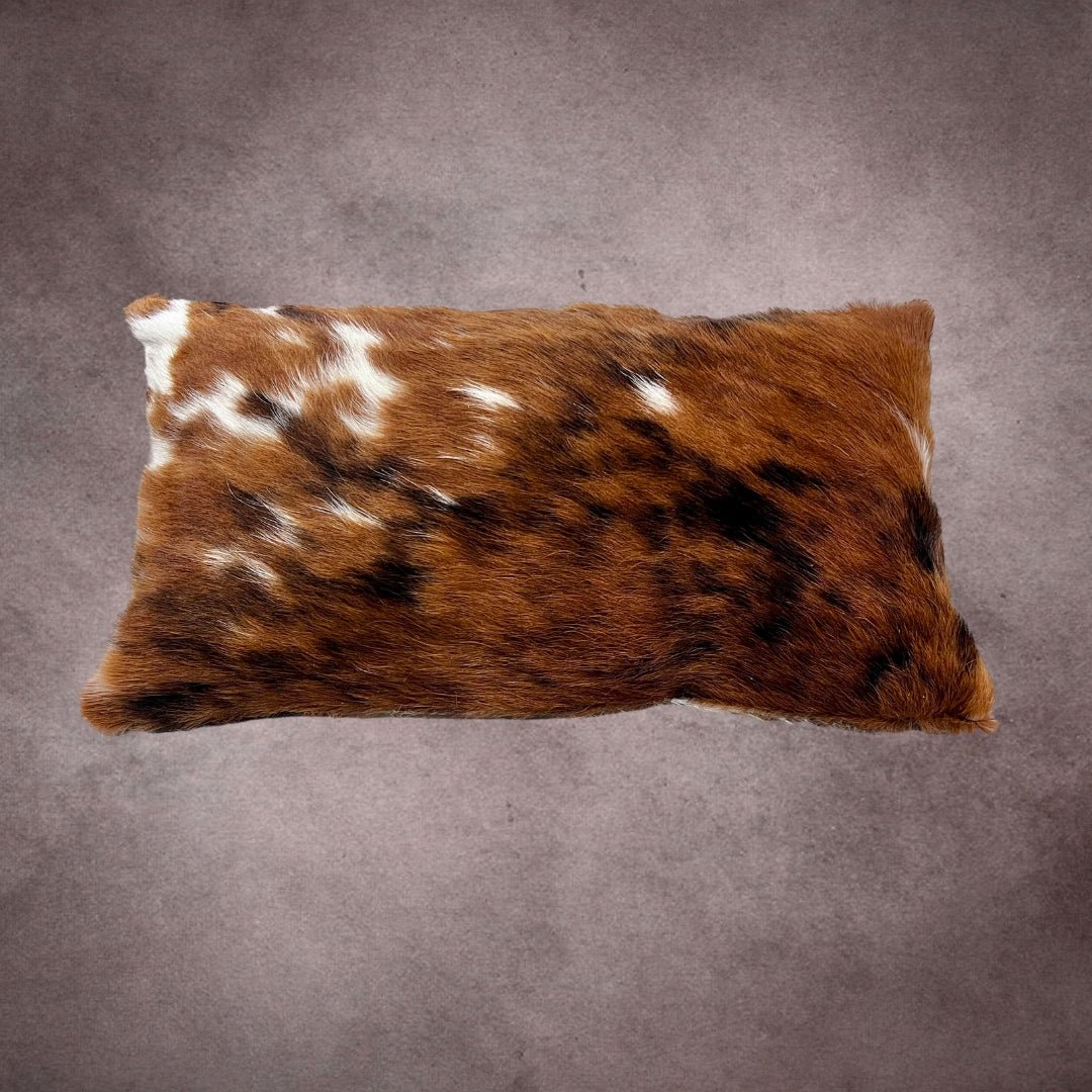 Tricolor Cowhide Pillow Cover - PL054 - Rodeo Cowhide Rugs