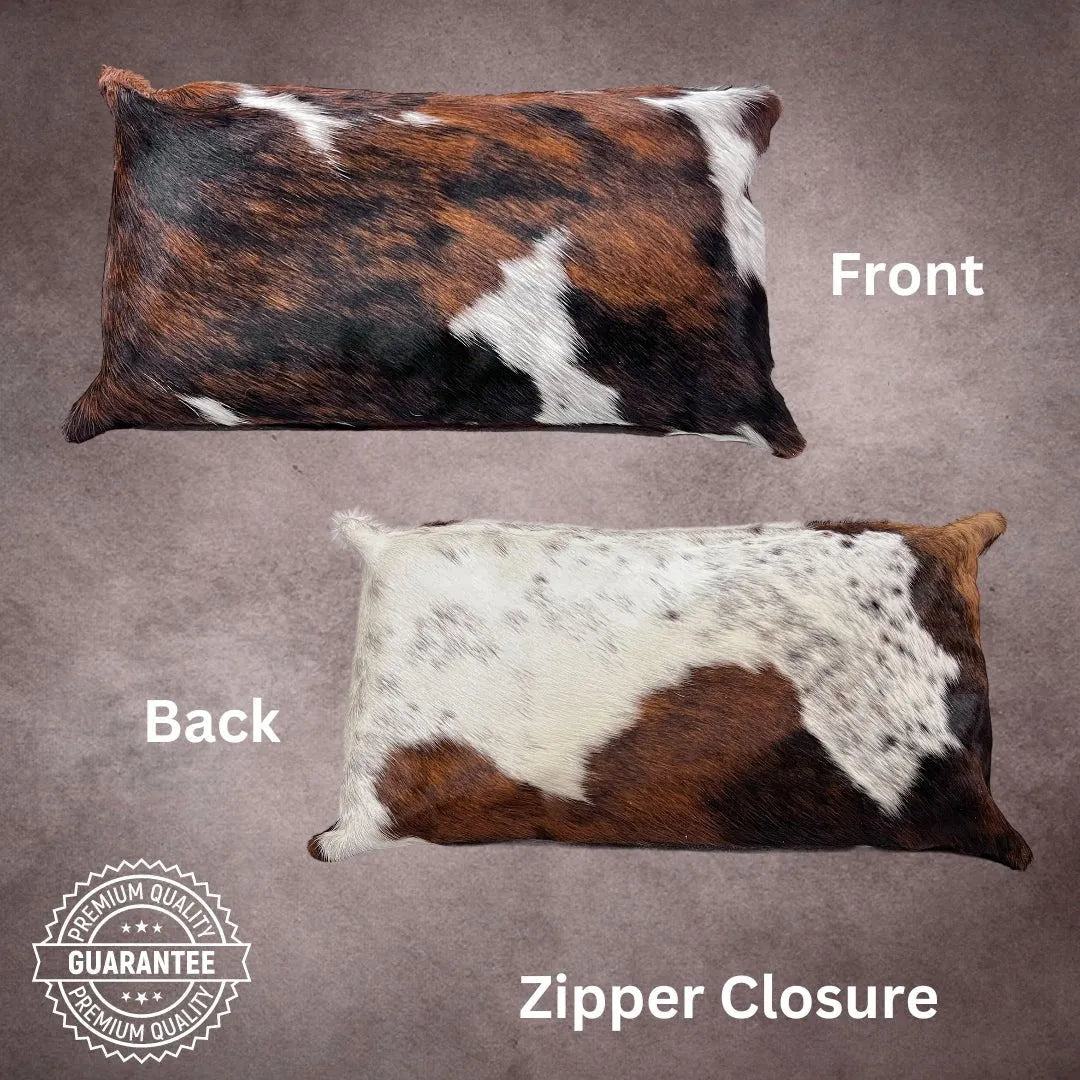 Tricolor Cowhide Pillow Cover - PL056