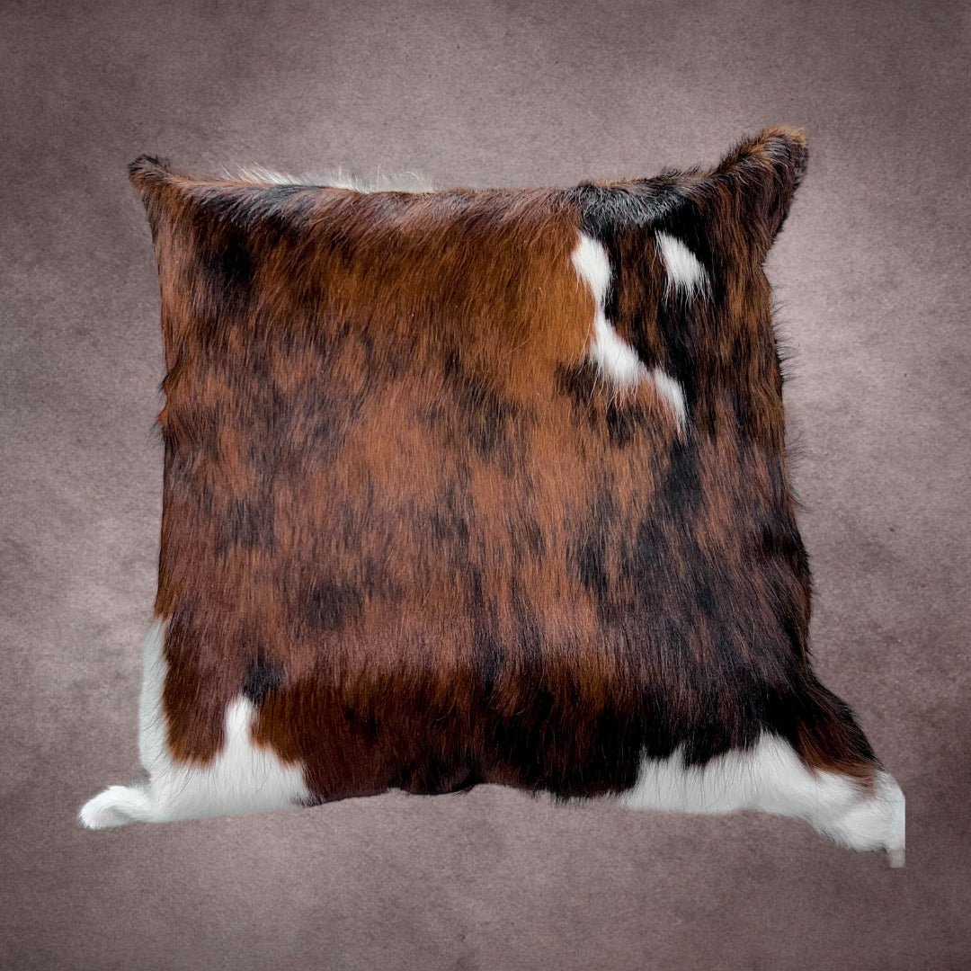 Tricolor Cowhide Pillow Cover - PL069 - Rodeo Cowhide Rugs