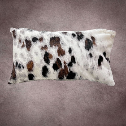 Tricolor Cowhide Pillow Cover - PL078 - Rodeo Cowhide Rugs