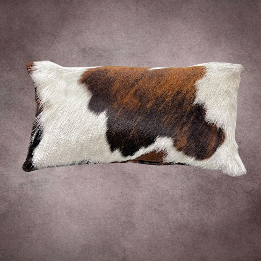 Tricolor Cowhide Pillow Cover - PL079 - Rodeo Cowhide Rugs