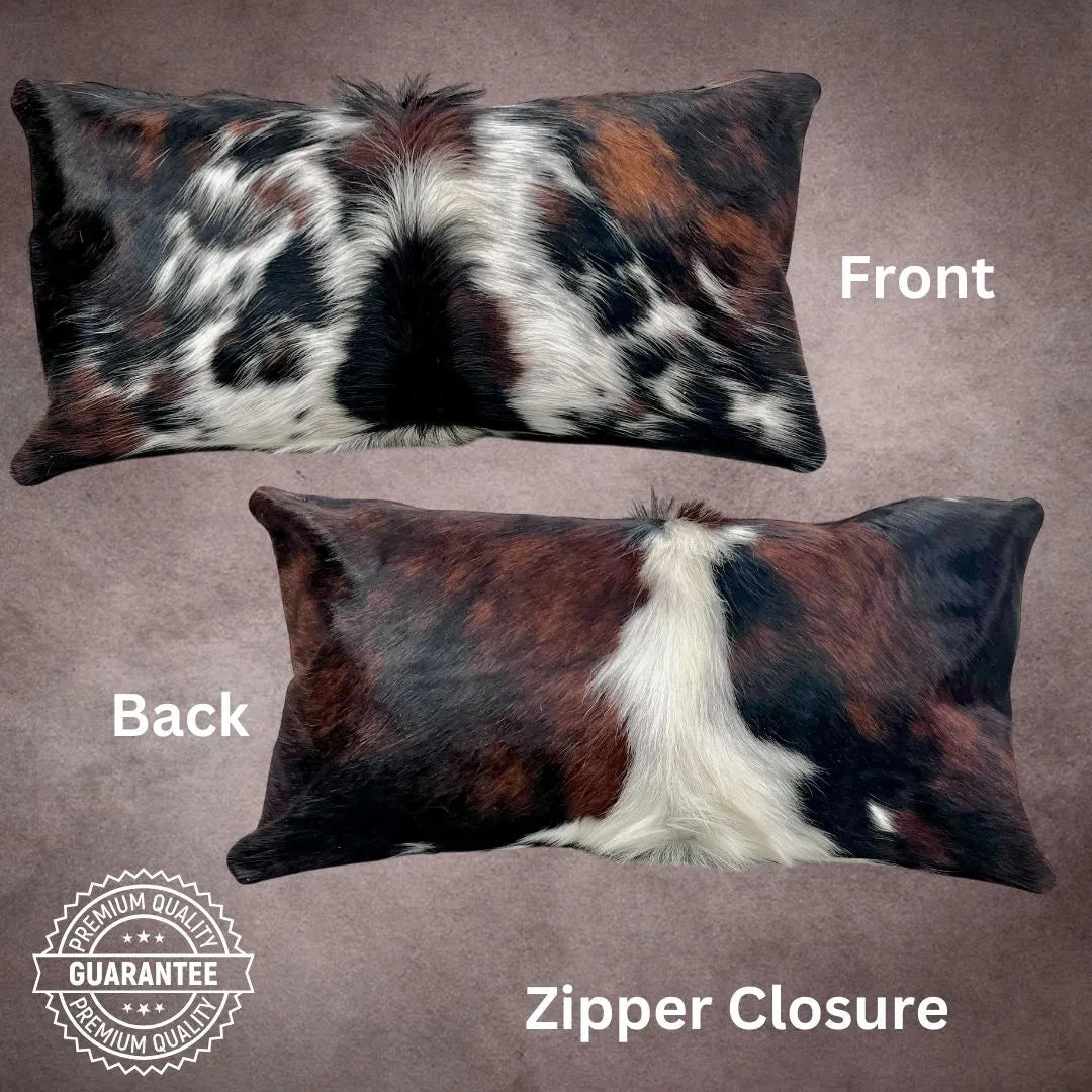 Tricolor Cowhide Pillow Cover - PL087