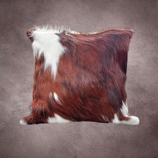 Tricolor Cowhide Pillow Cover - PL091 - Rodeo Cowhide Rugs