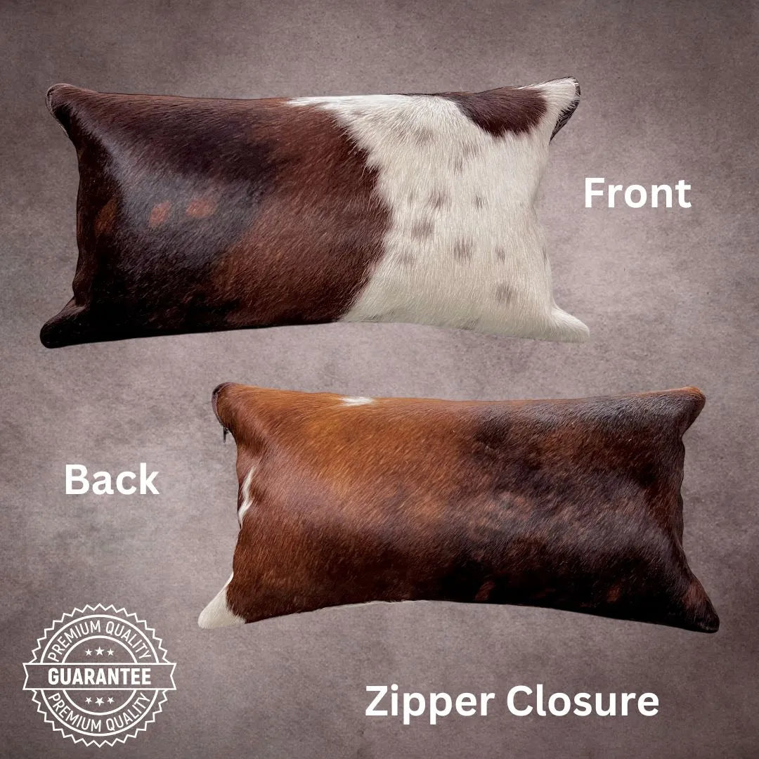 Tricolor Cowhide Pillow Cover - PL120