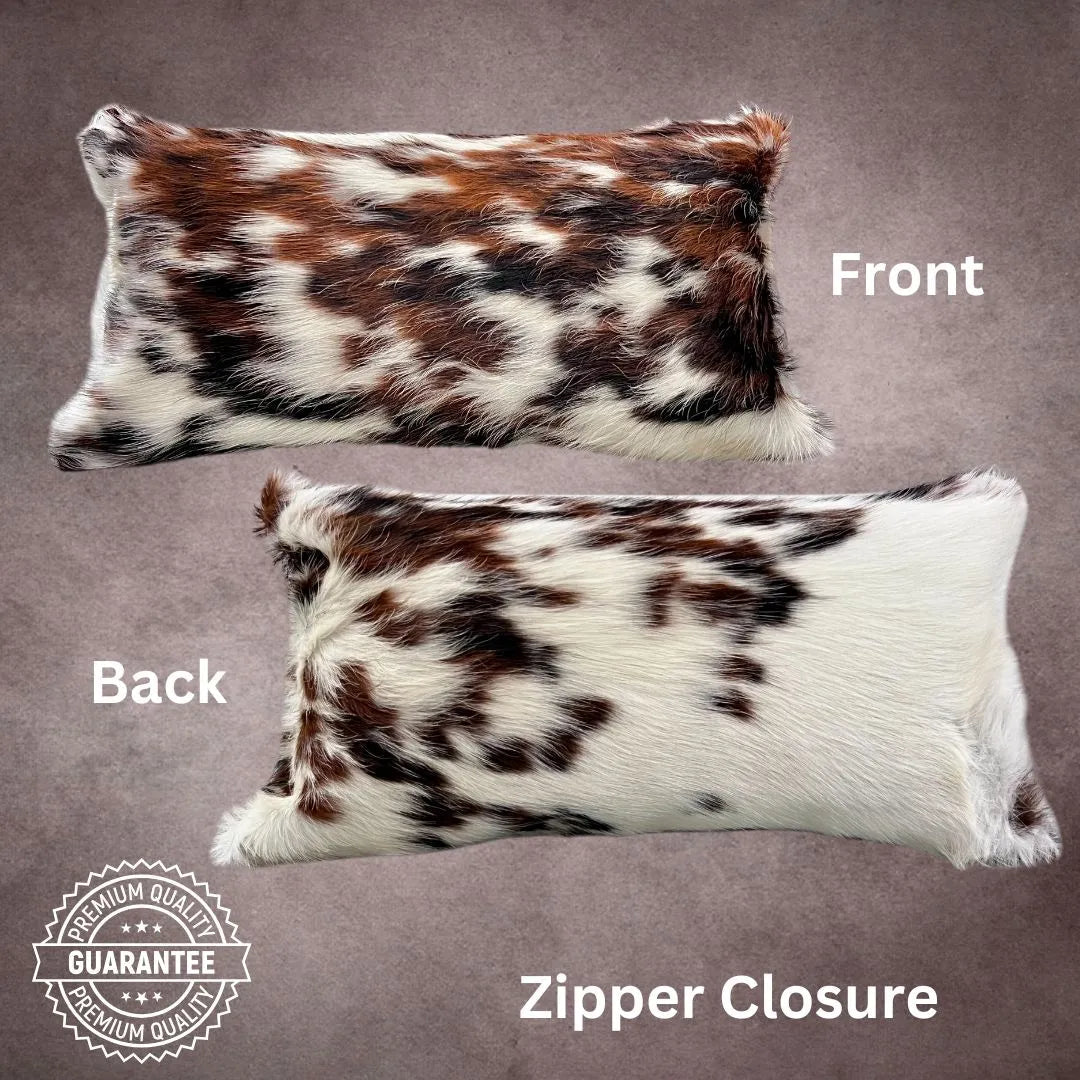 Tricolor Cowhide Pillow Cover - PL125