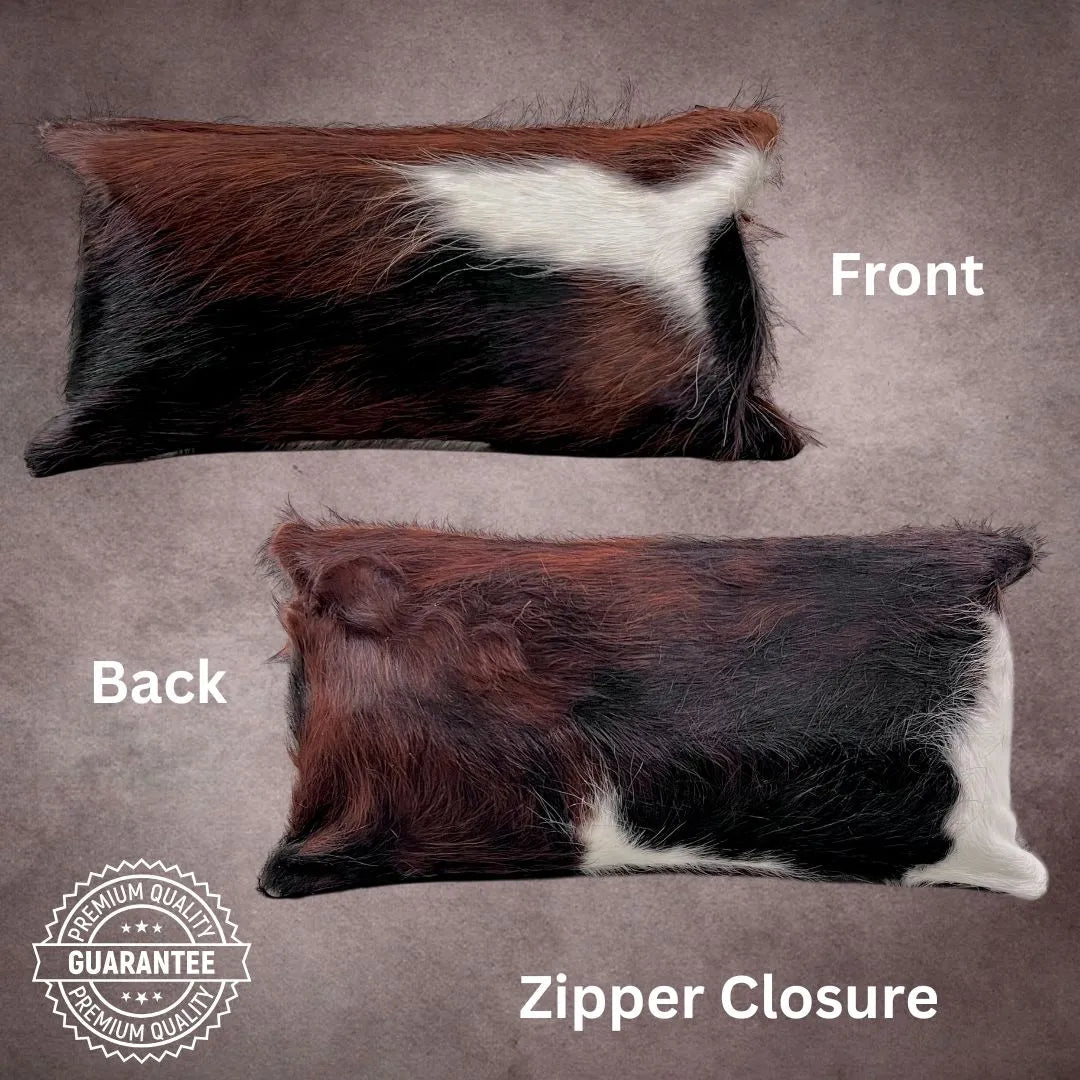 Tricolor Cowhide Pillow Cover - PL126