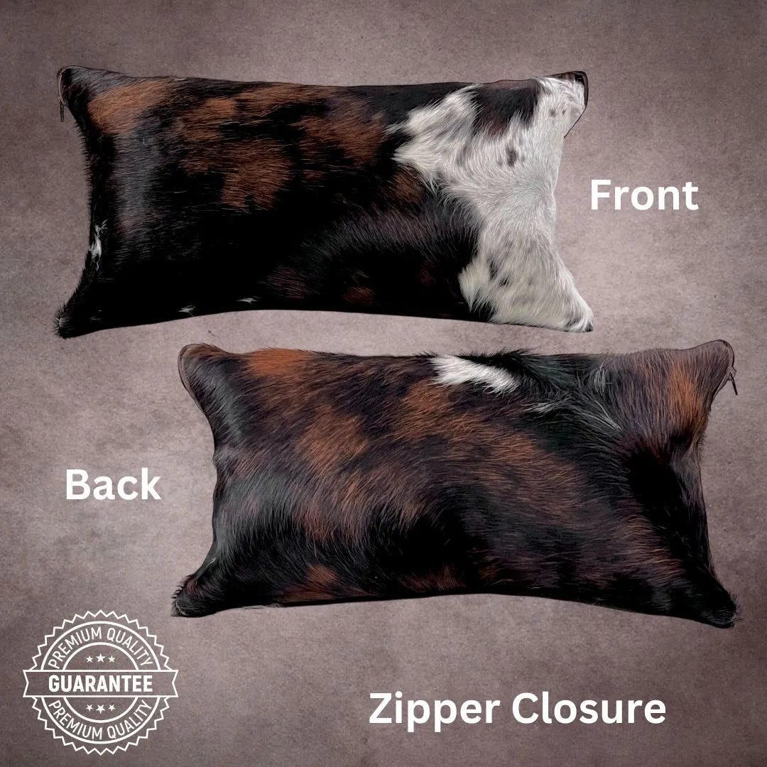 Tricolor Cowhide Pillow Cover - PL128