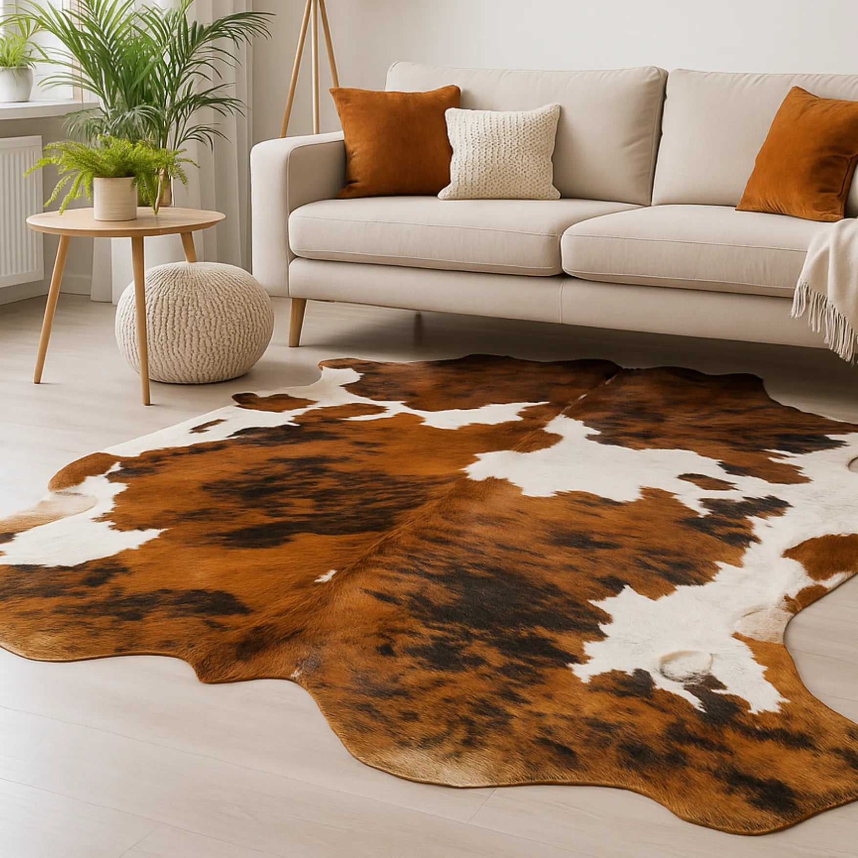 Tricolor Cowhide Rug Natural Western Home Decor tricolor-cowhide-rug-natural-western-home-decor