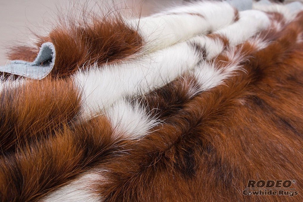 Brown on sale & White, High Quality Calfskin Hair on Calfskin Rug, CB48