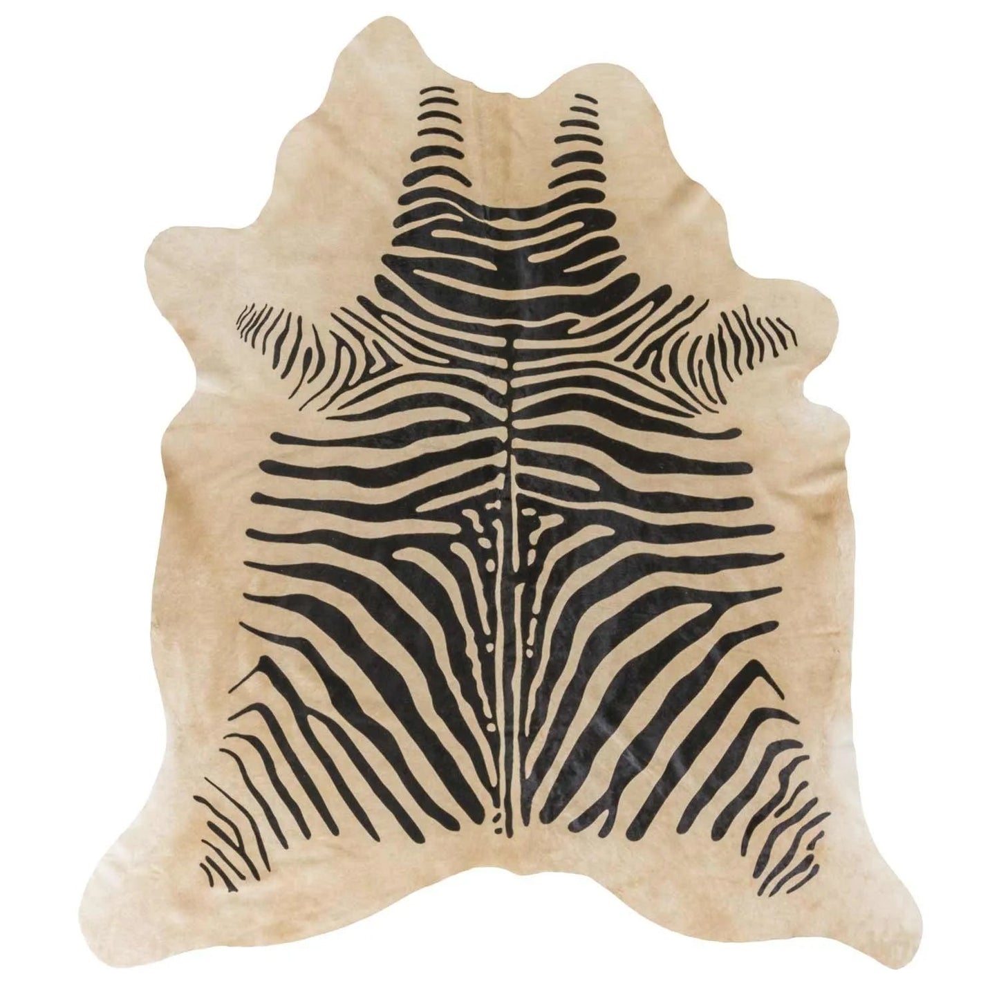 Zebra Africa Print Cowhide Rug