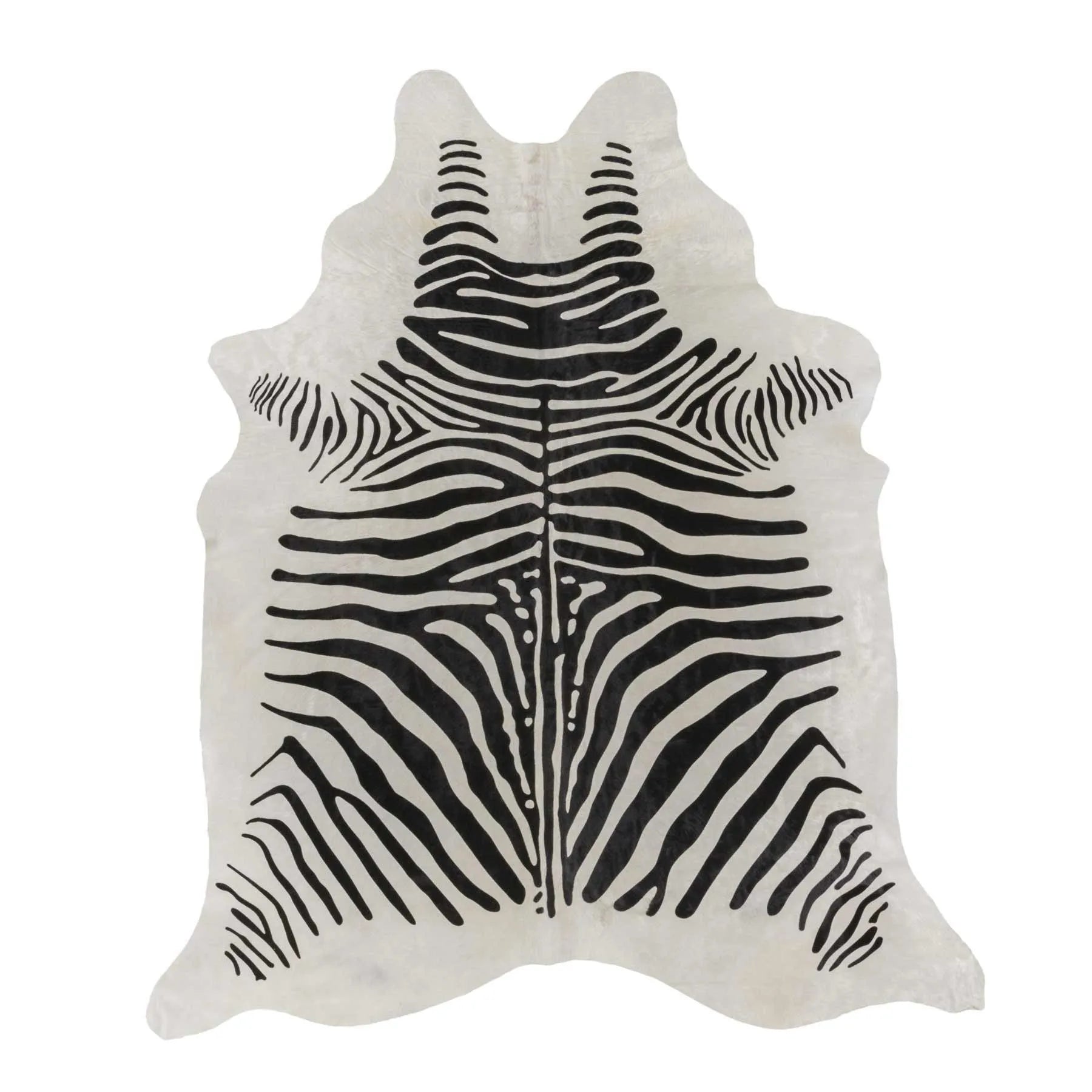 Zebra Africa Print Cowhide Rug