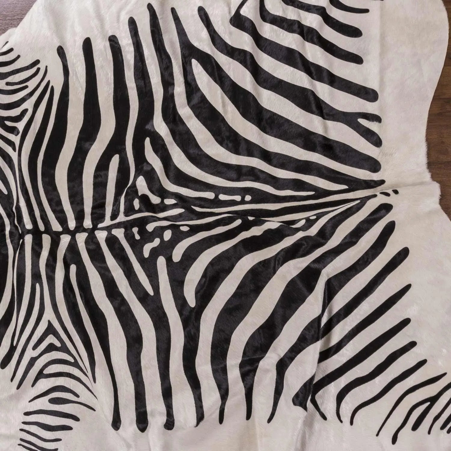 Zebra Africa Print Cowhide Rug