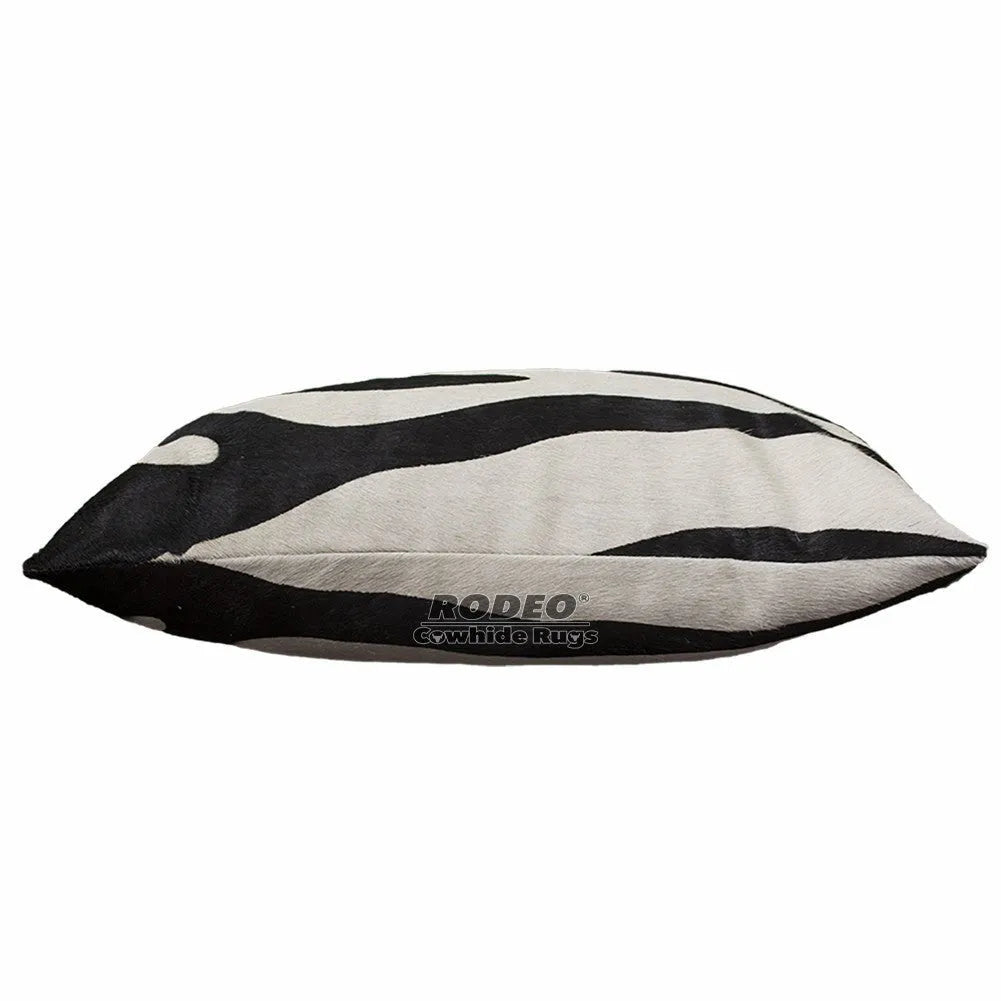 Zebra Print Cowhide Pillow Case