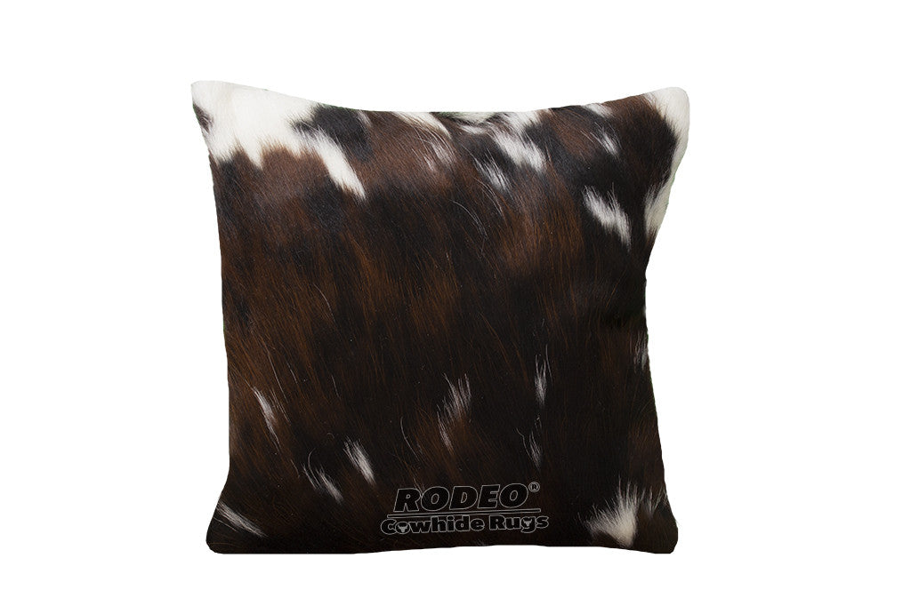 Tri-colored Cowhide Pillow Case - Rodeo Cowhide Rugs