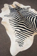 Brazilian Light Brown Based Zebra Rodeo Cowhide [Size: 7'7 x 6'9] - 2411 - Rodeo Cowhide Rugs