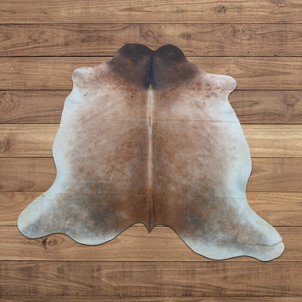 Large RODEO exotic tan cowhide rug 7.3 x 6.5 ft-- -4261 - Rodeo Cowhide Rugs