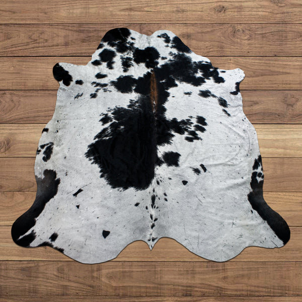 Premium Tricolor Cowhide Rug Size 6.10 FT x 7.3 FT