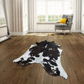 Large RODEO black and white cowhide rug 5.6 x 6.5 ft-- -4397 - Rodeo Cowhide Rugs