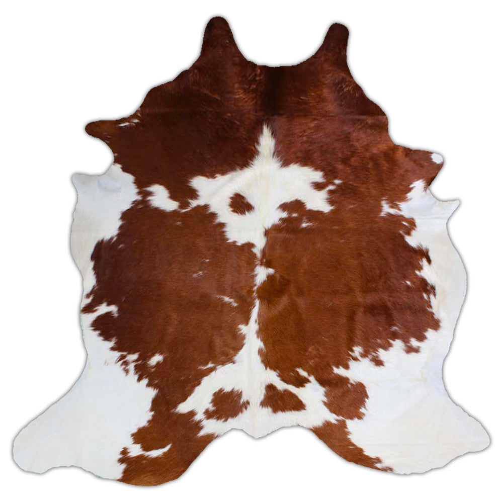 Brown & White Cowhide Rug - Rodeo Cowhide Rugs