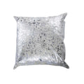 Silver on White Based Cowhide Pillow Case - Rodeo Cowhide Rugs